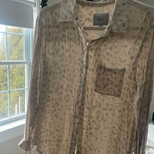 Rails Cream Patterned Blouse